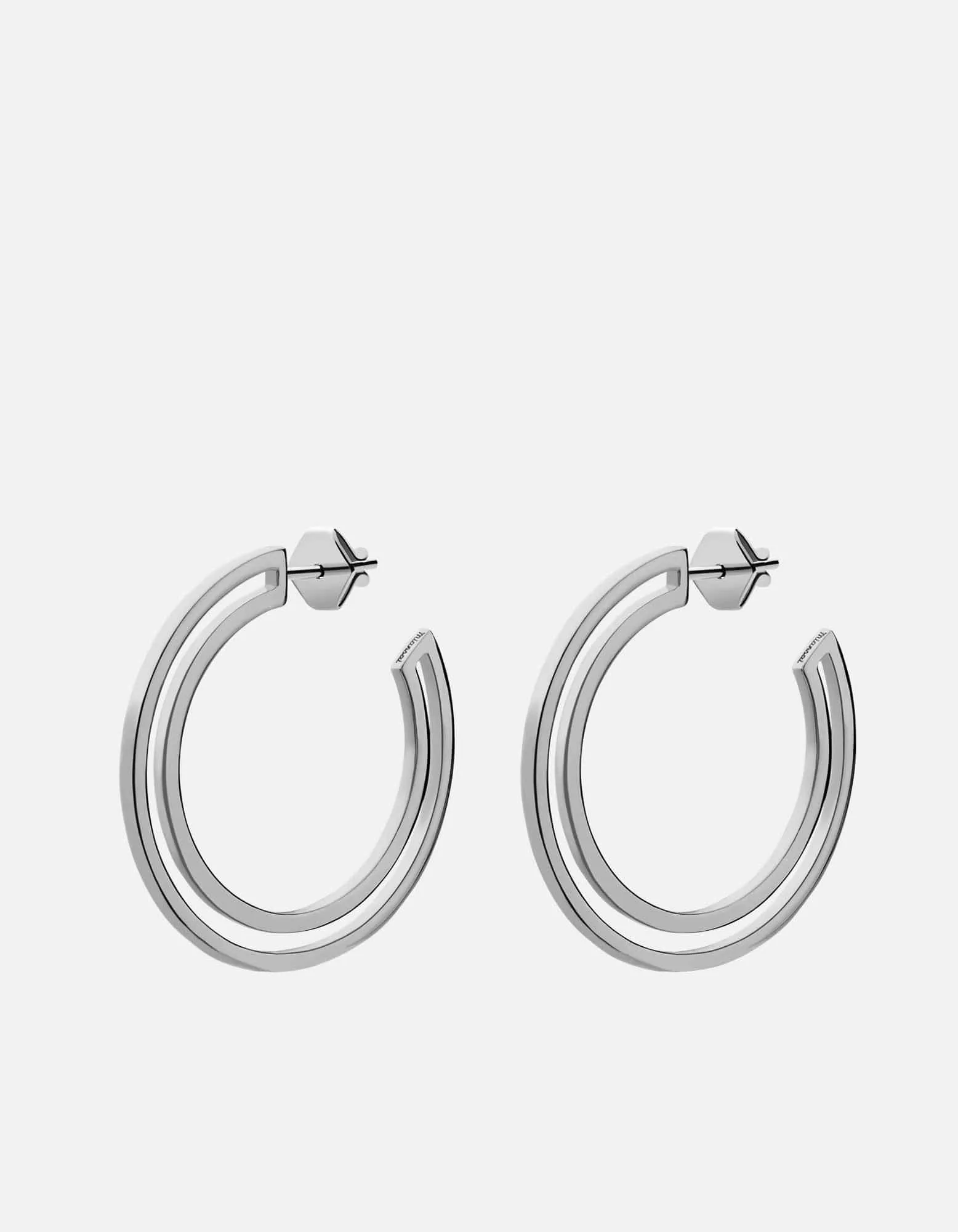 Hailee Hoop Earrings, Sterling Silver