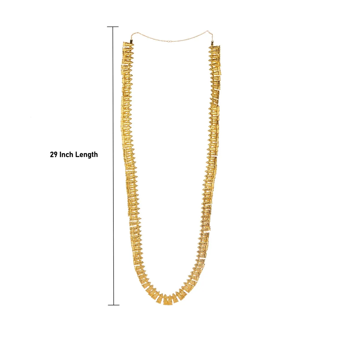 Haram - 29 Inches | Gold Plated Haram/ Shenbaga Poo Haram for Deity