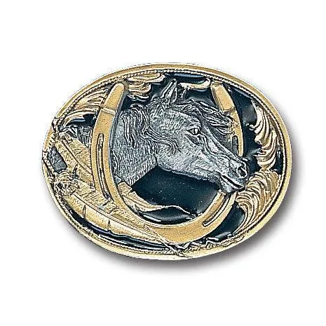 Horse Head Vivatone Belt Buckle