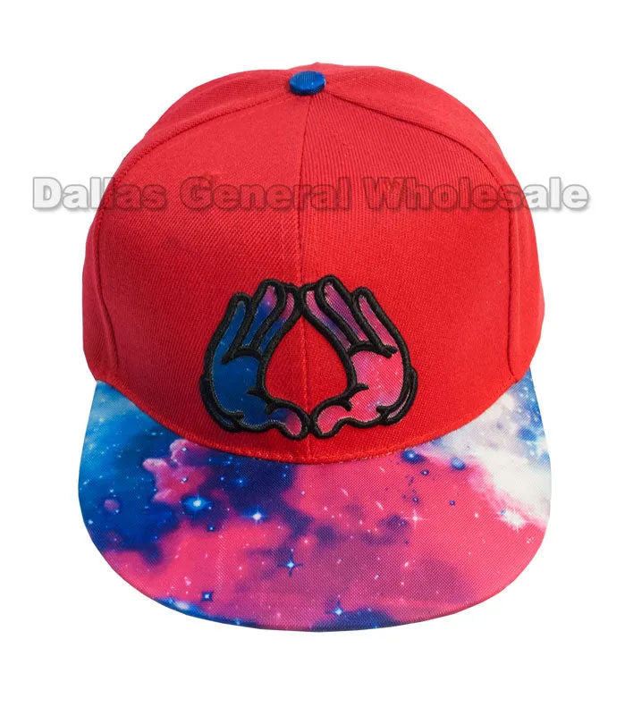 Illuminati Hand Casual Flat Bill Caps Wholesale