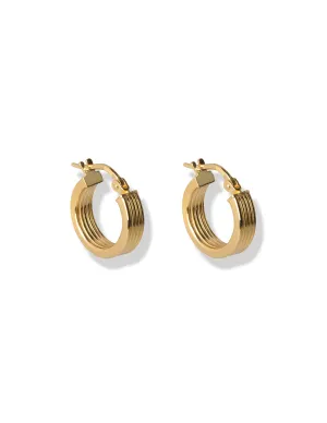 Iris Hoop earrings <br>Gold Vermeil