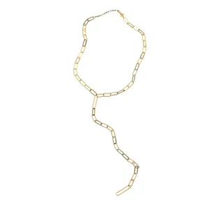 Jennifer Zeuner - Maurice Lariat Necklace in Yellow Vermeil