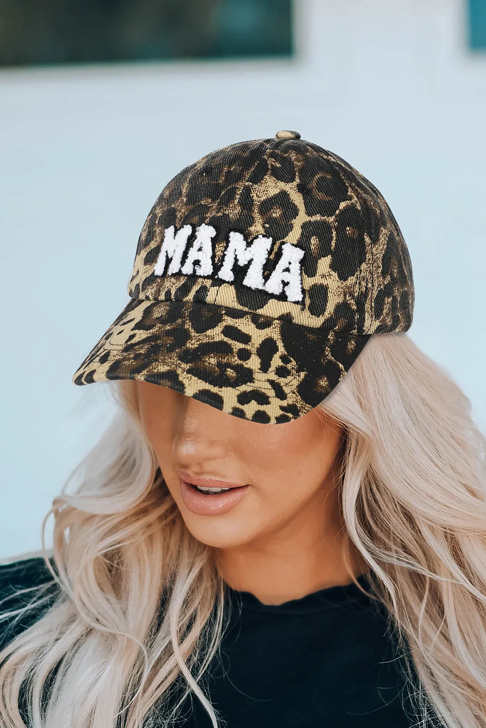 Leopard MAMA Baseball Cap - Trendy Animal Print Hat for Moms