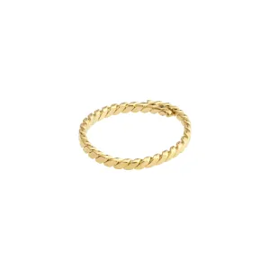 LULU twisted stack ring gold-plated