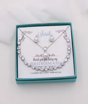 Madelyn Pearl Bridesmaid Jewelry Set