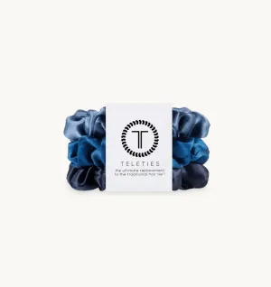 Midnight Rain Satin Scrunchie- Large