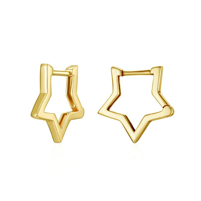 Minimalist Star Earrings