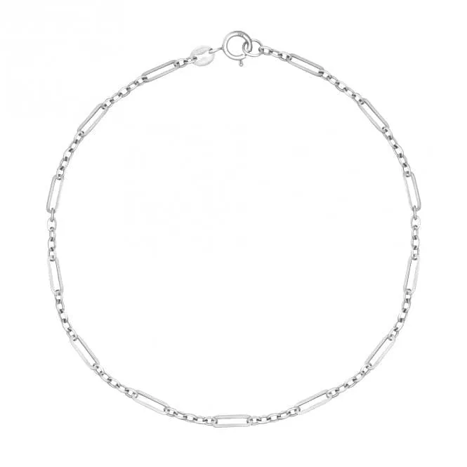 Multi-Link 9ct White Gold Bracelet GB519