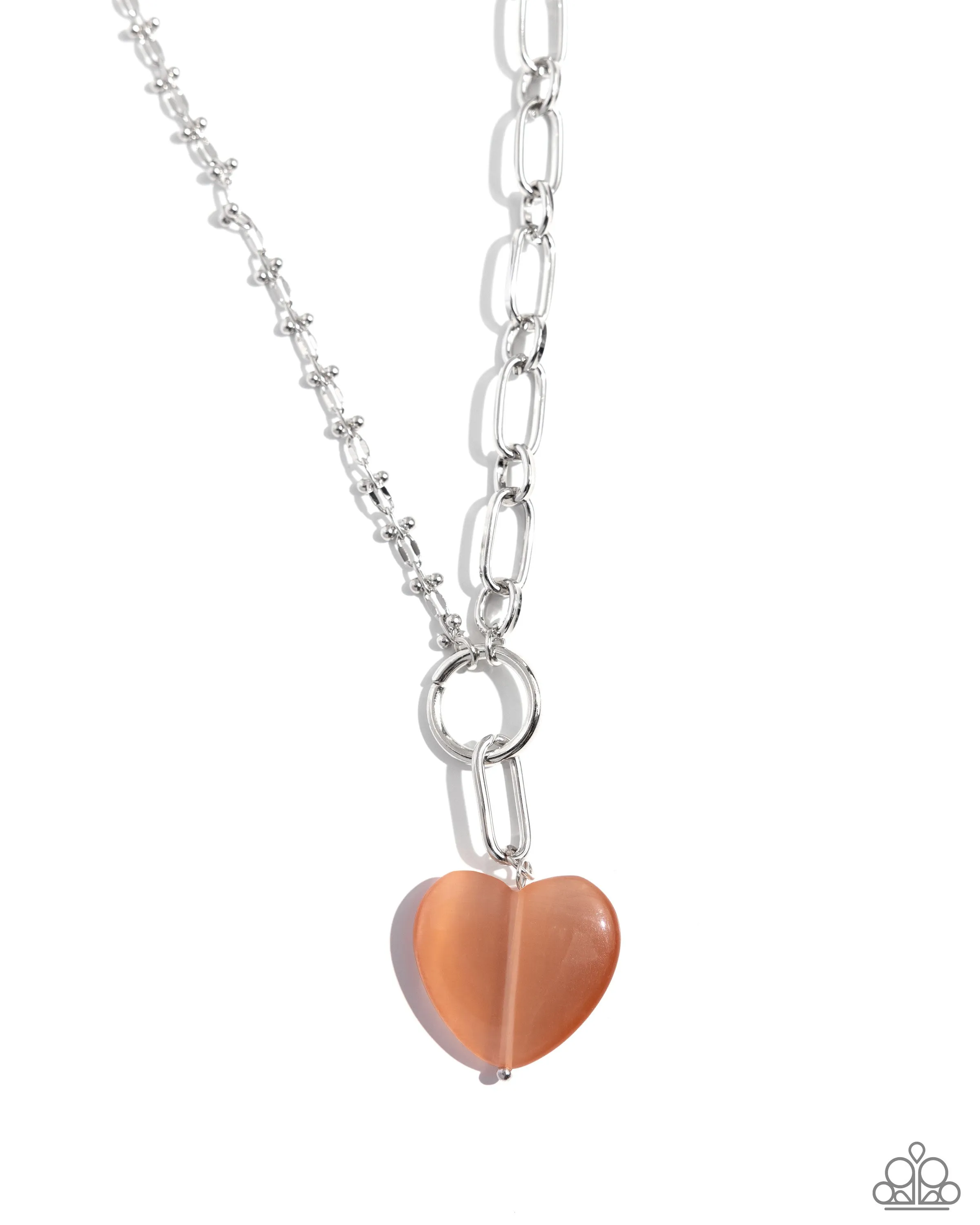 Necklaces Definition of HEART - Orange SET