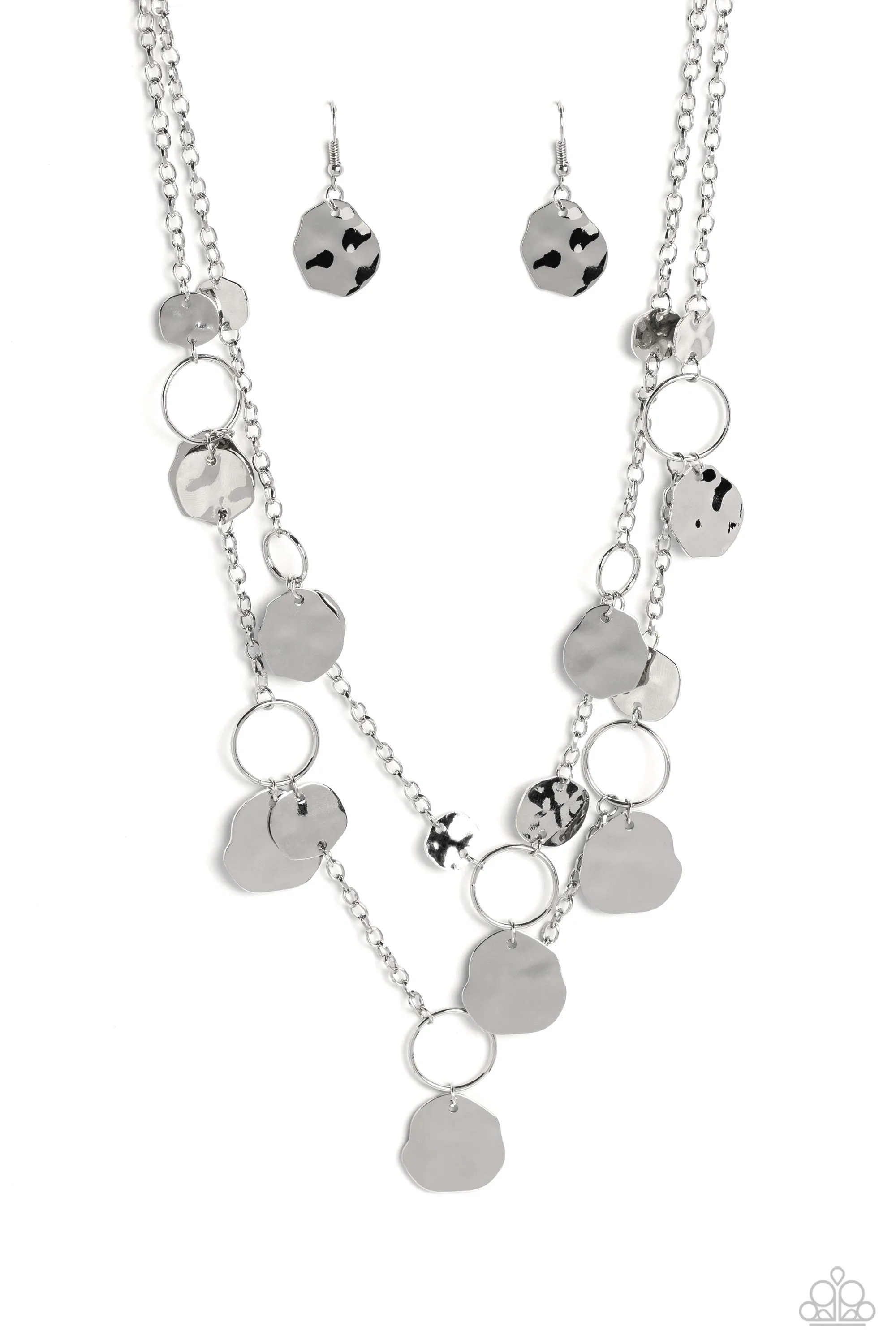 Necklaces Hammered Horizons - Silver