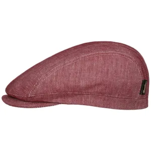 New Herringbone Linen Flat Cap by Borsalino