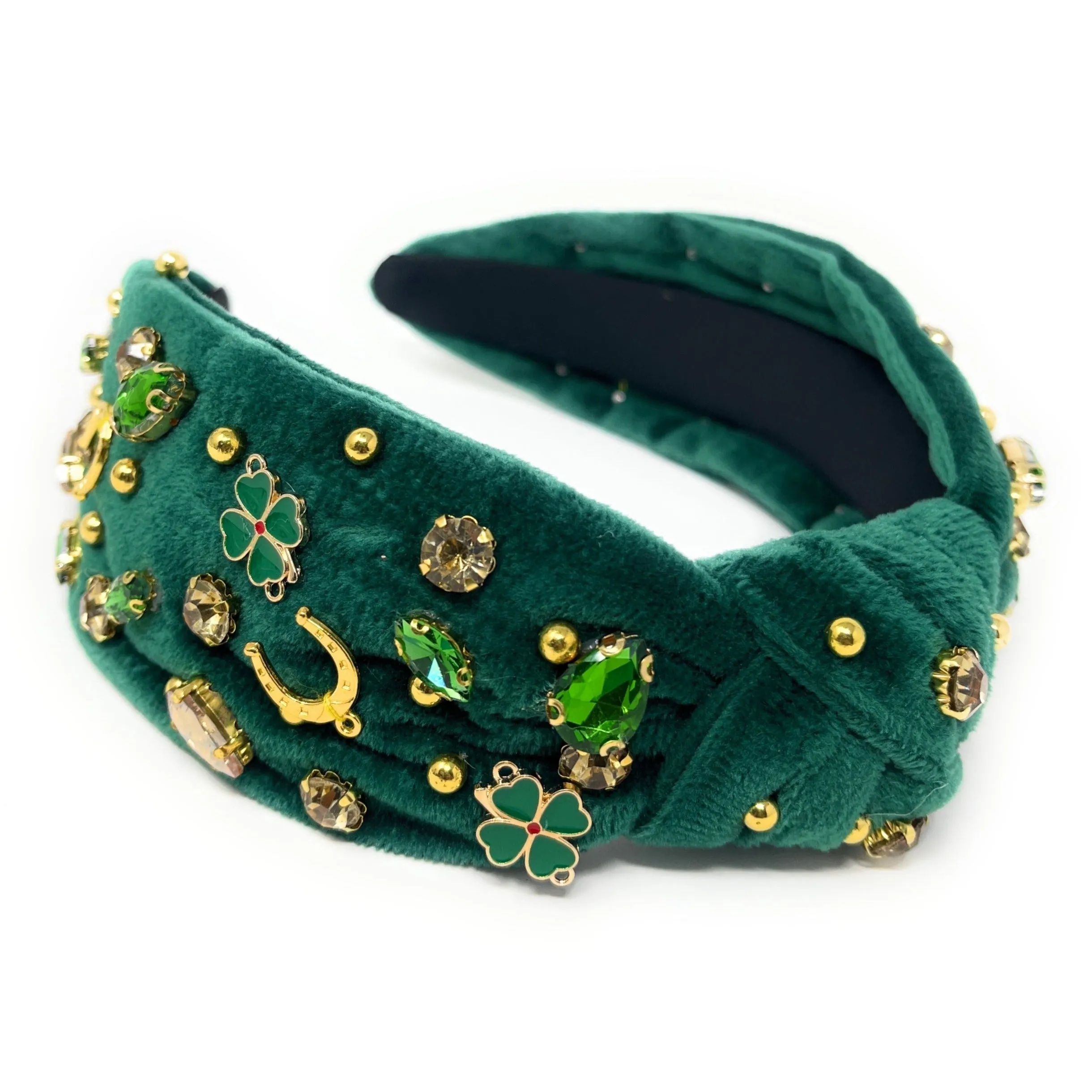 New! St Patrick's Jeweled Knotted Headband