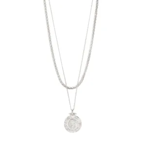 NOMAD 2-in-1 coin necklace silver-plated