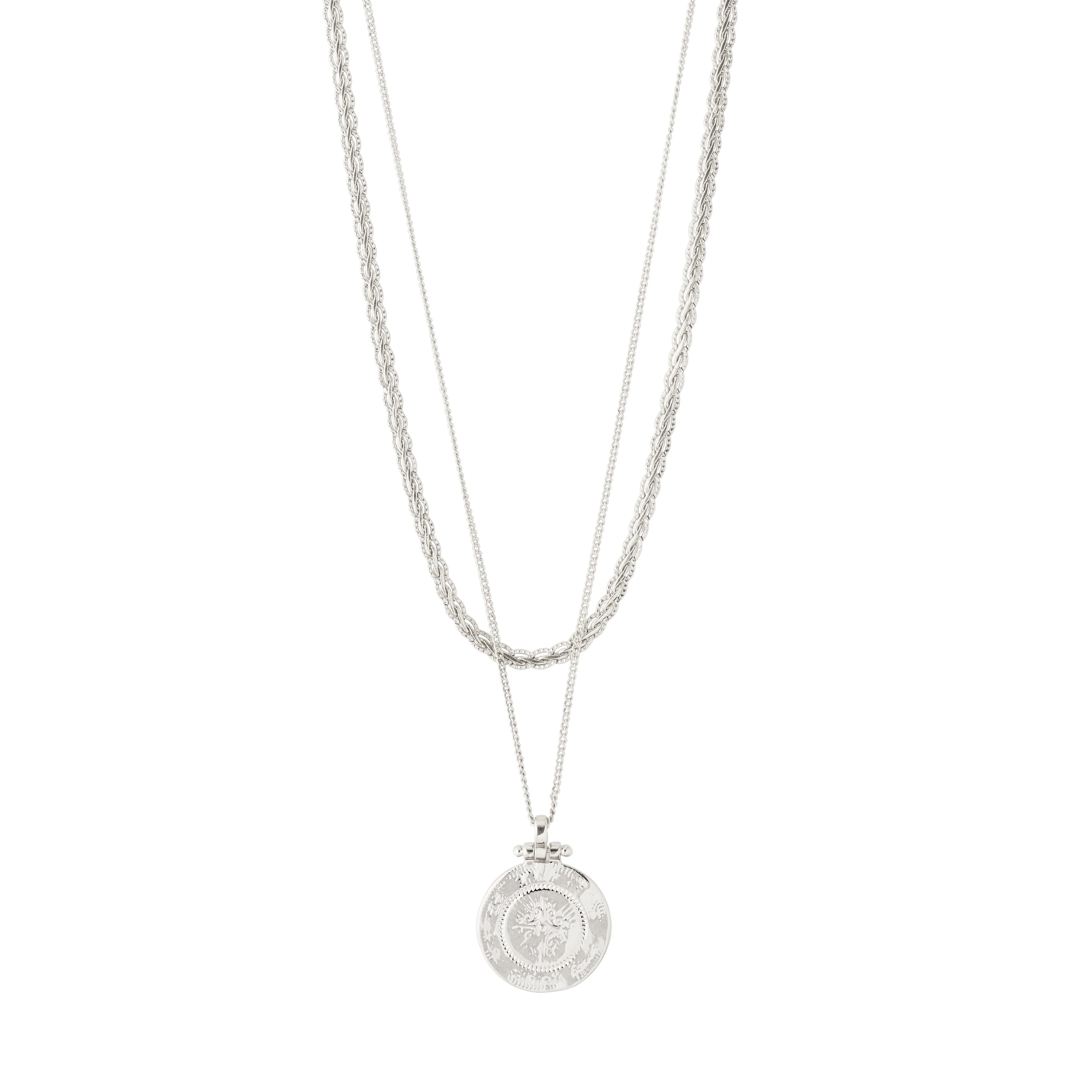 NOMAD 2-in-1 coin necklace silver-plated