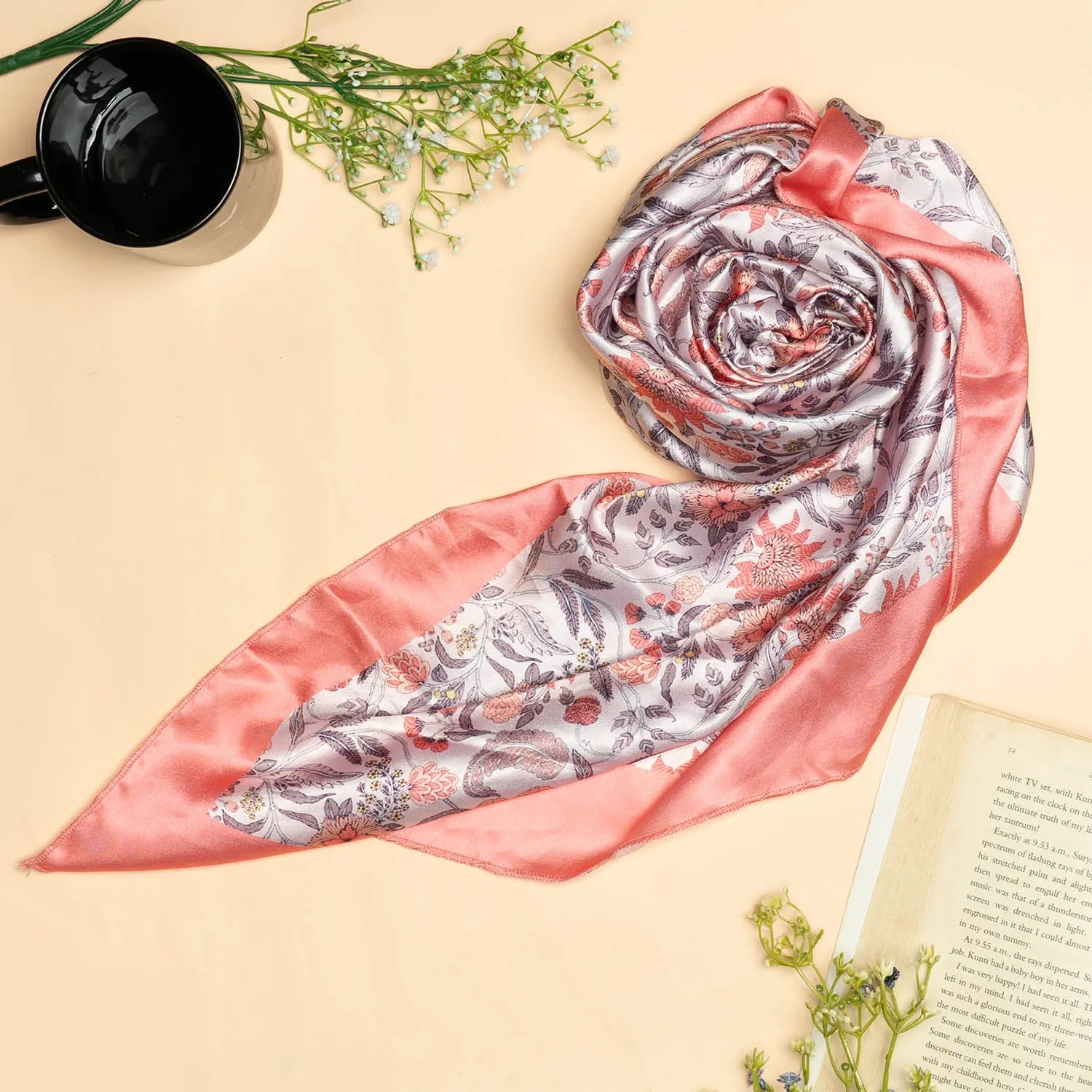 Panjim Blooms Square Scarves