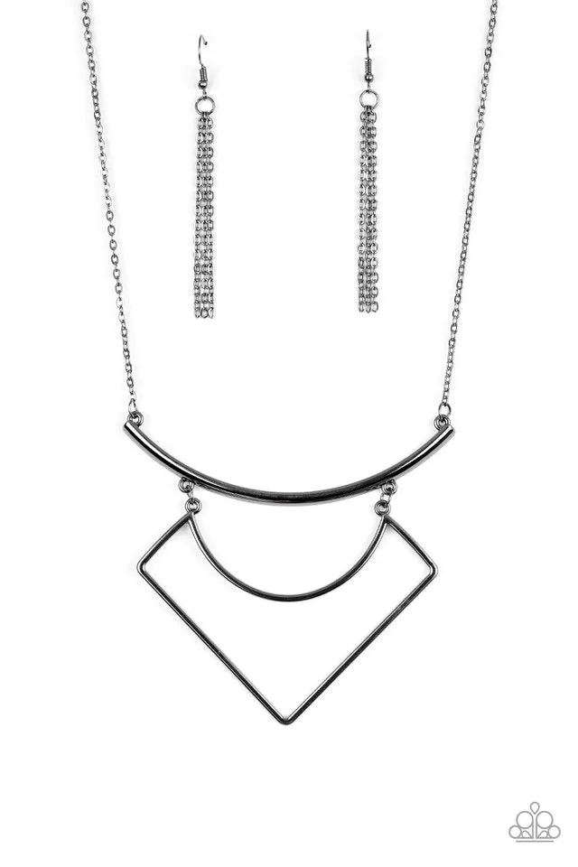 Paparazzi Necklace ~ Egyptian Edge - Black