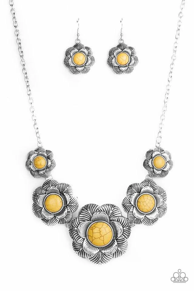 Paparazzi Necklace ~ Santa Fe Hills - Yellow