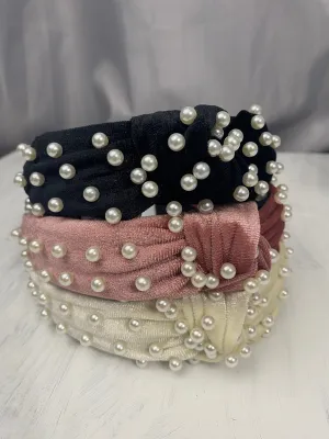 Pearl Knotted Headband