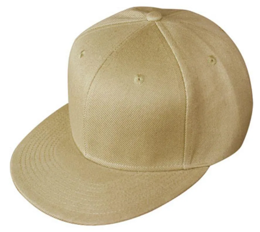 Plain Blank Solid Two Tone Retro Flat Bill Vintage 6 Panel Baseball Hats Caps