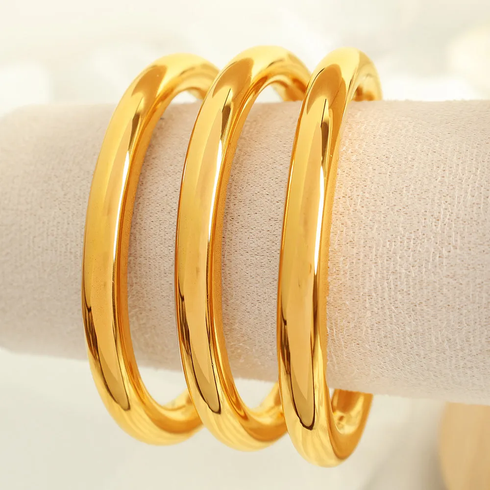 Plain Gold Cuff Bracelet