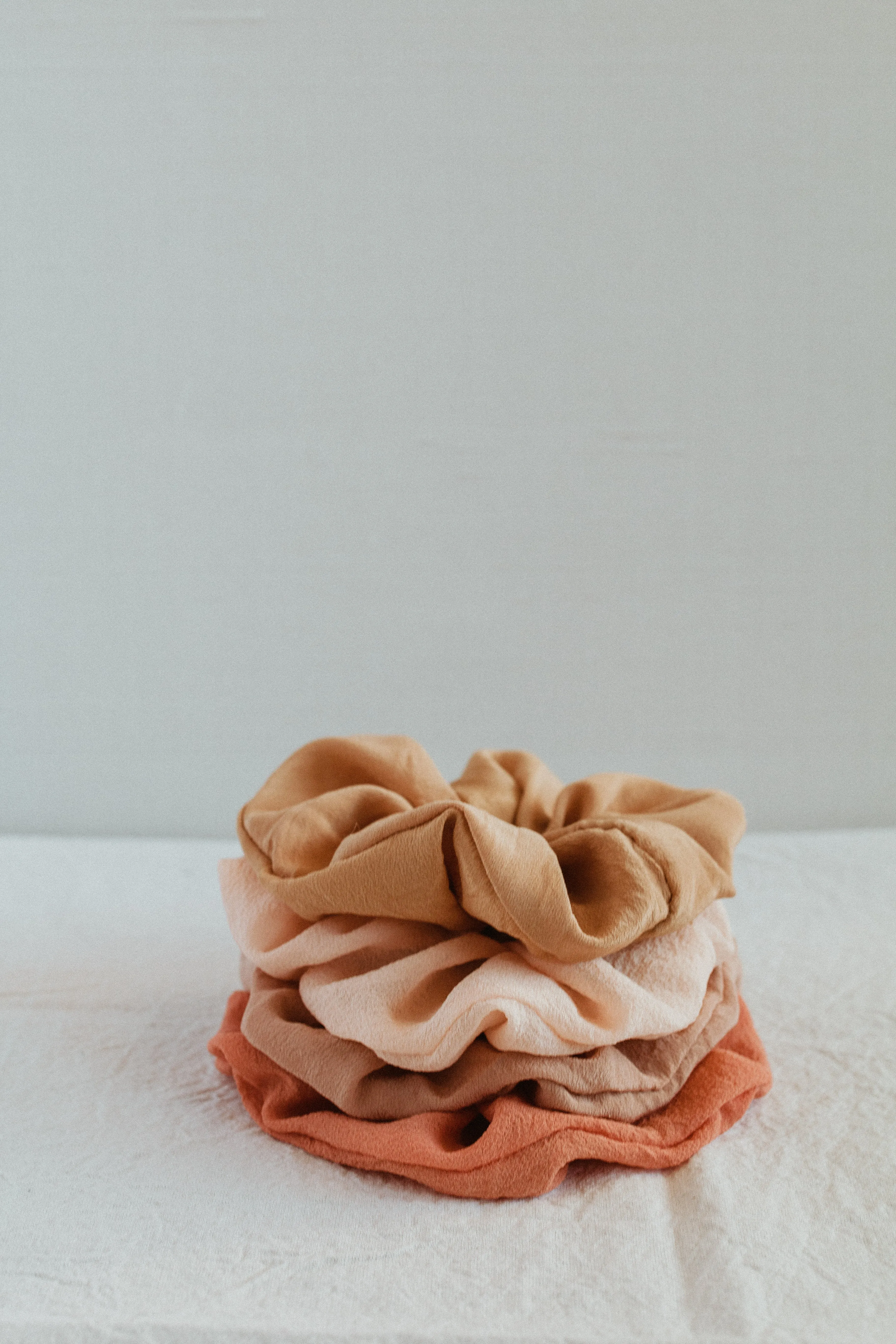 Plant Dyed Silk Scrunchies - Eco friendly gift: plastic free ties