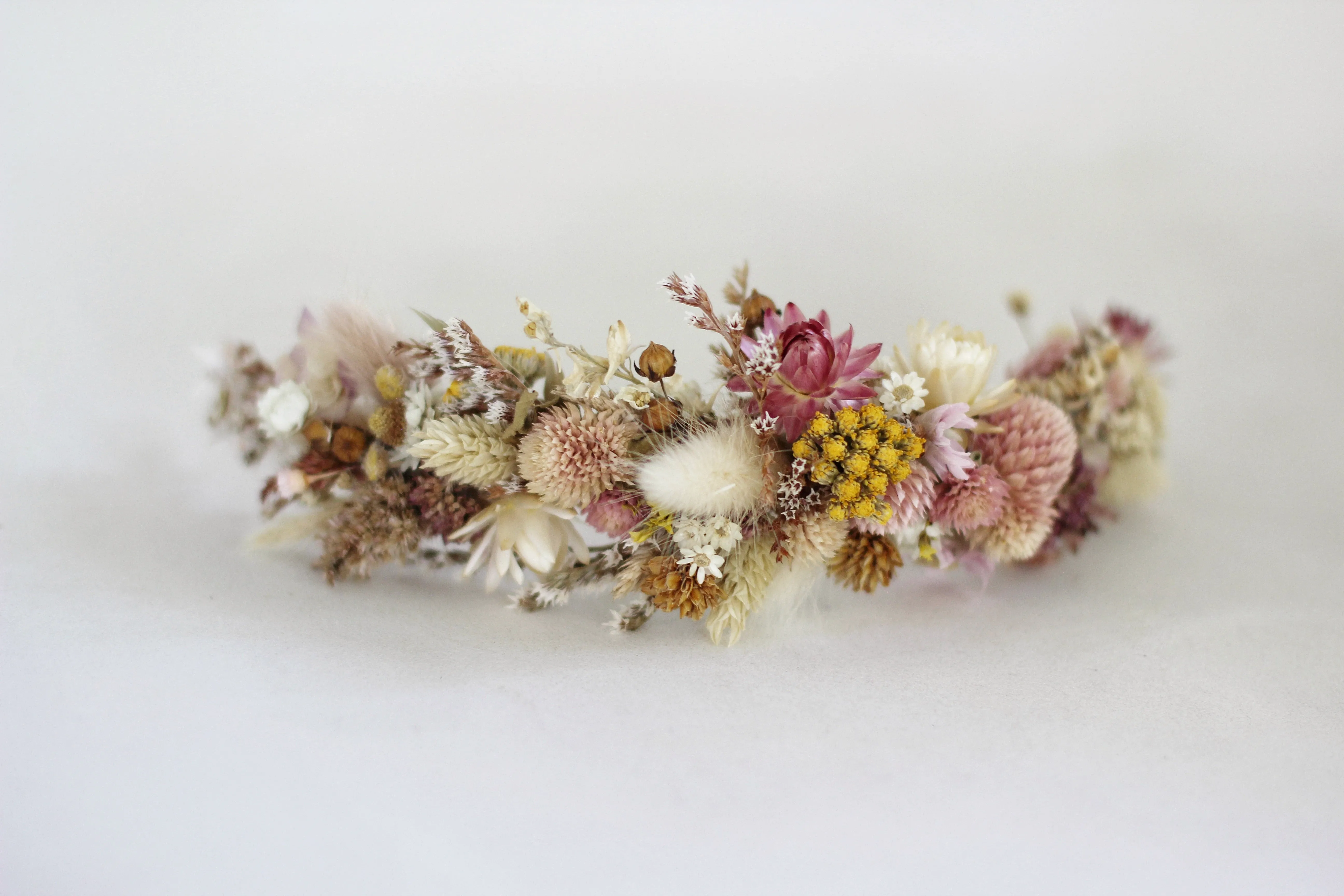 Preorder * Pink Blossom Dried Flowers Wreath