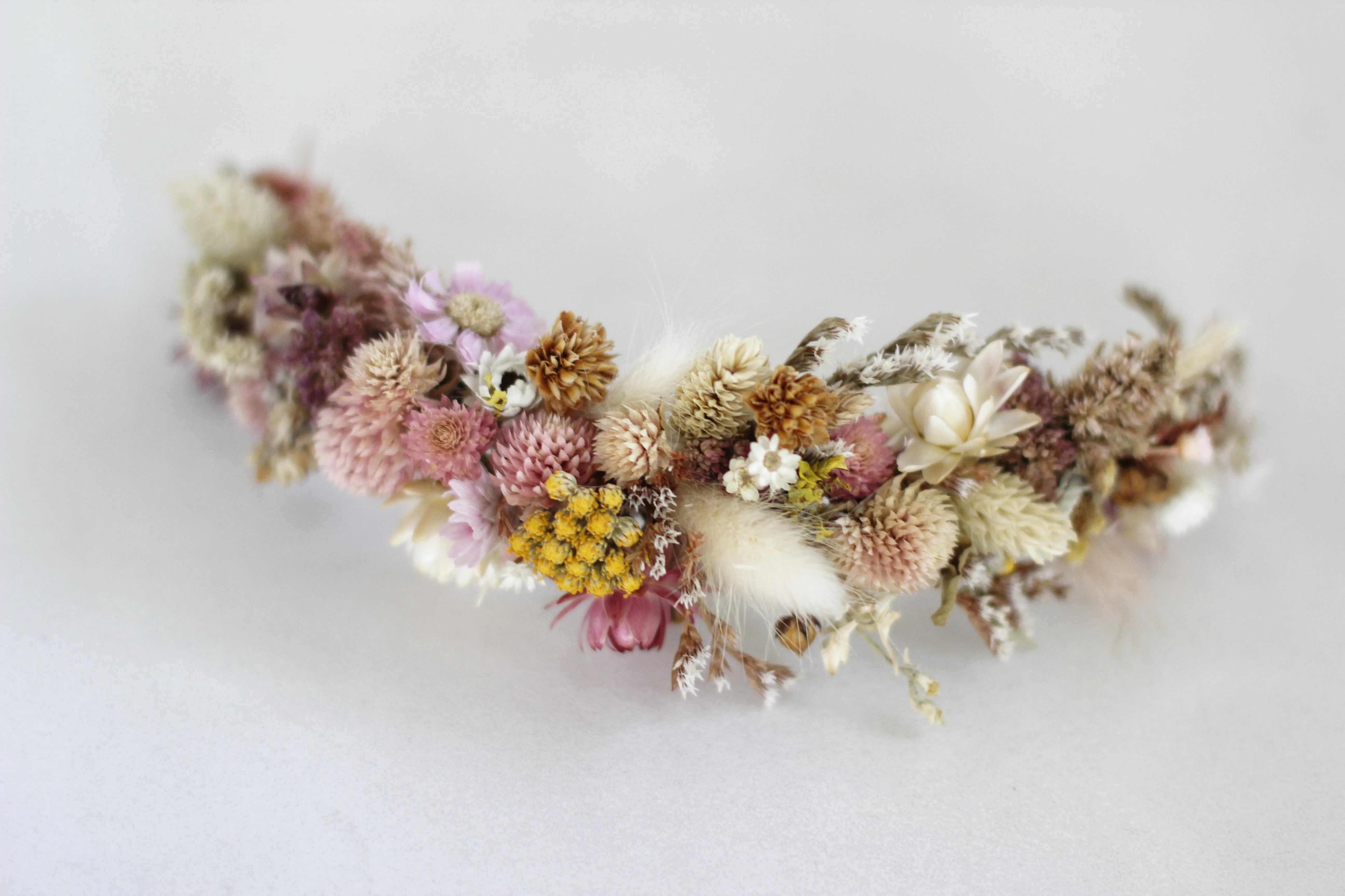 Preorder * Pink Blossom Dried Flowers Wreath