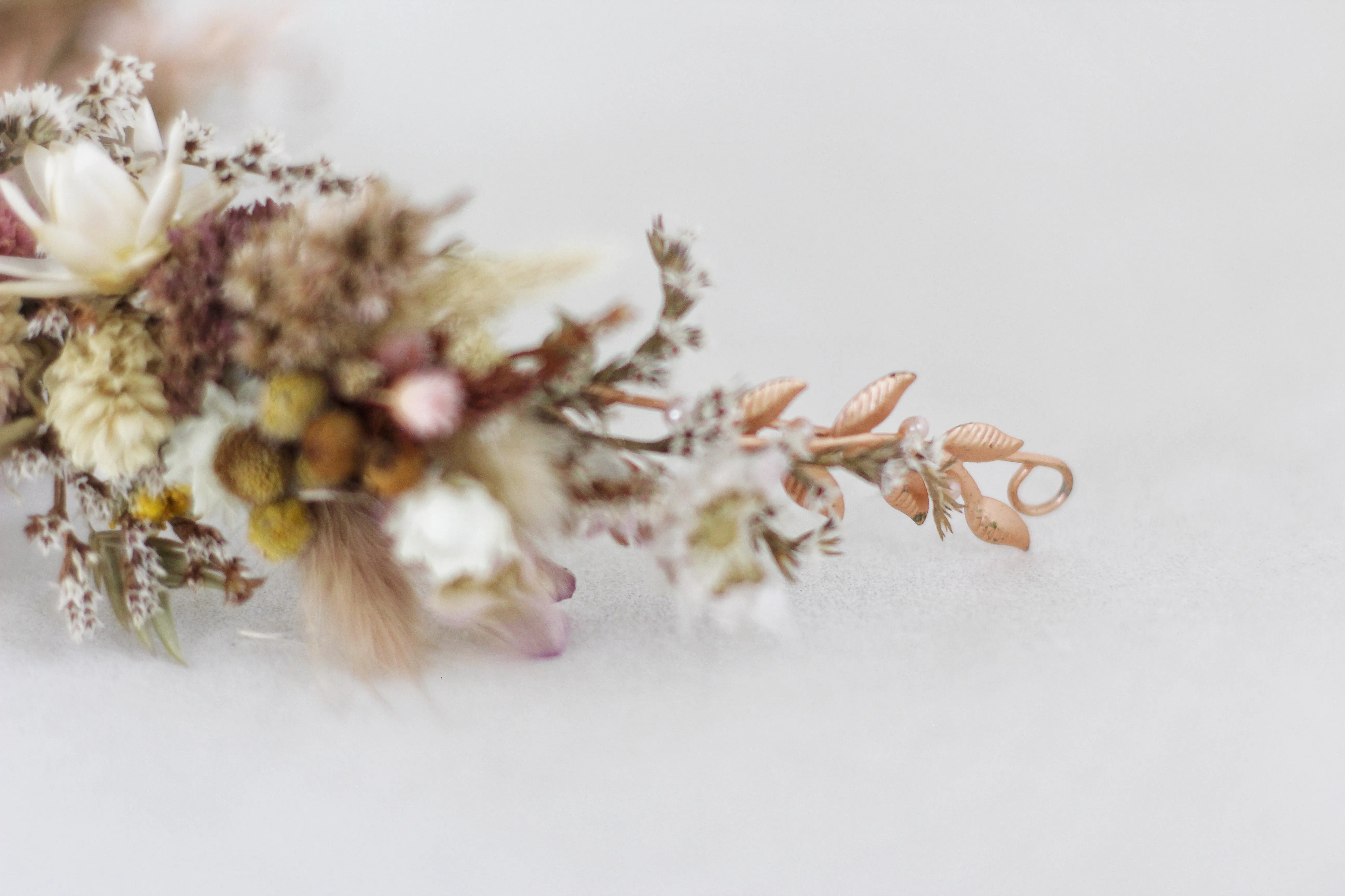 Preorder * Pink Blossom Dried Flowers Wreath