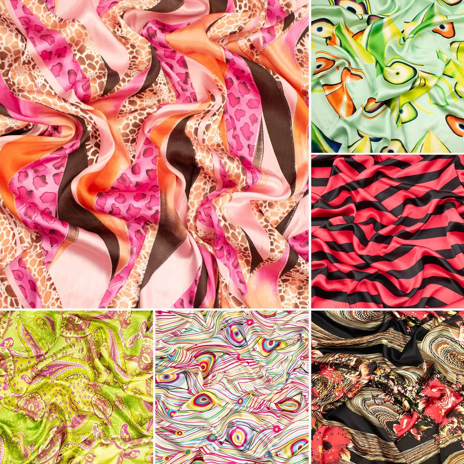 Pure Silk Satin Prints