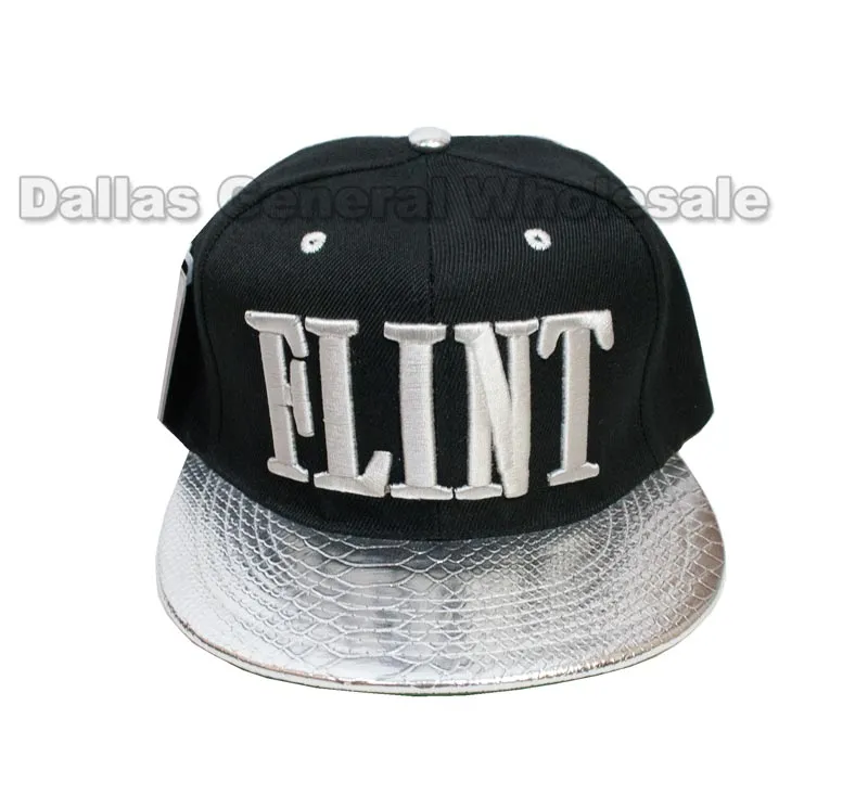 "Flint" Trendy Snap Back Caps Wholesale