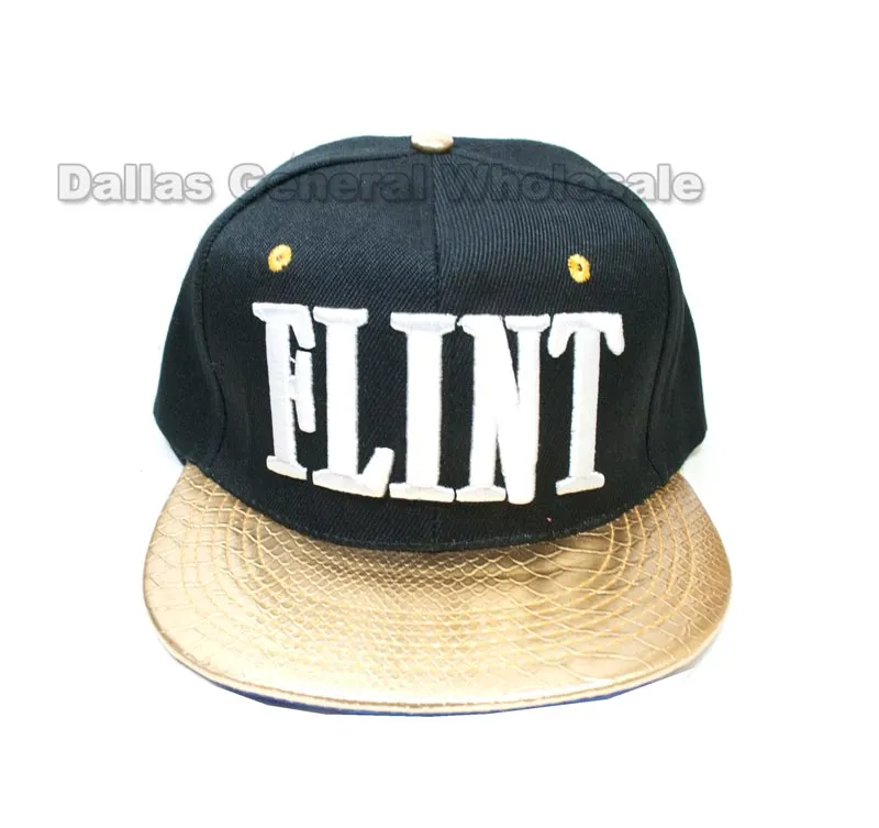 "Flint" Trendy Snap Back Caps Wholesale