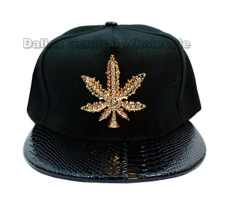 "Marijuana" Flat Bill Snap Back Caps Wholesale