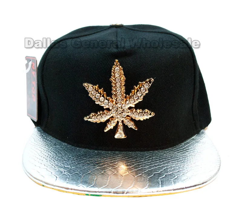 "Marijuana" Flat Bill Snap Back Caps Wholesale