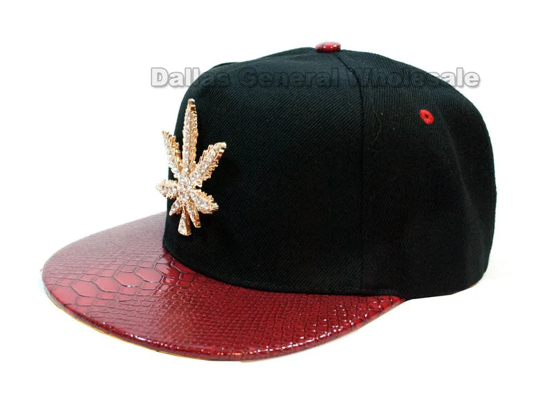 "Marijuana" Flat Bill Snap Back Caps Wholesale