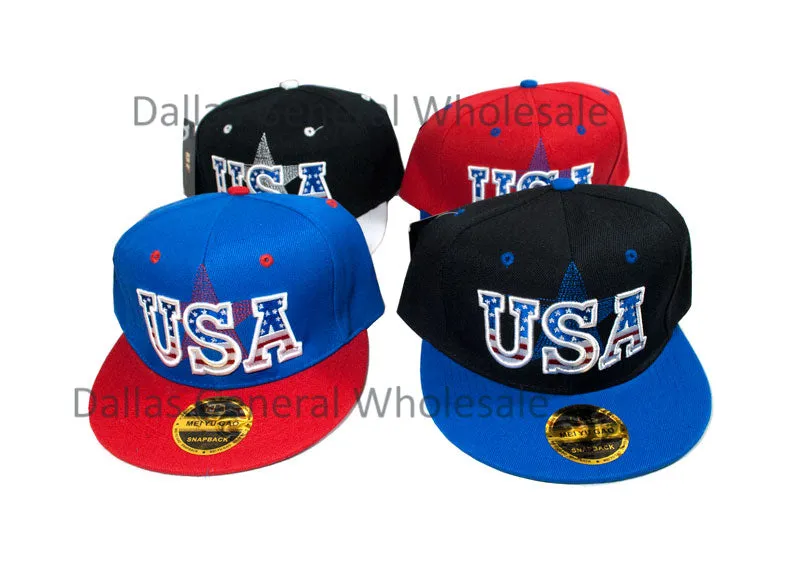 "USA Flag" Trendy Snap Back Caps Wholesale