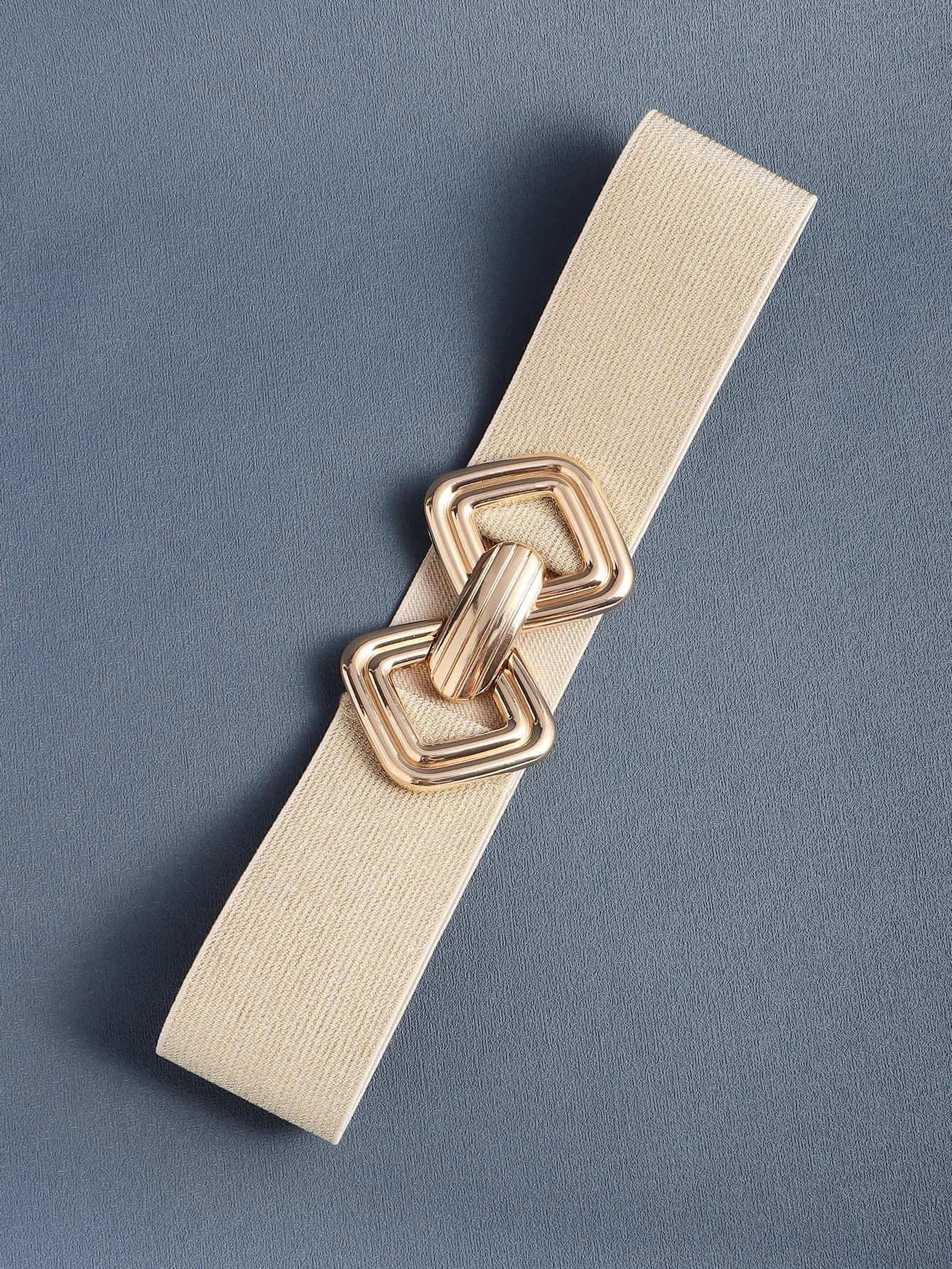 SHEIN Geometric Buckle Belt