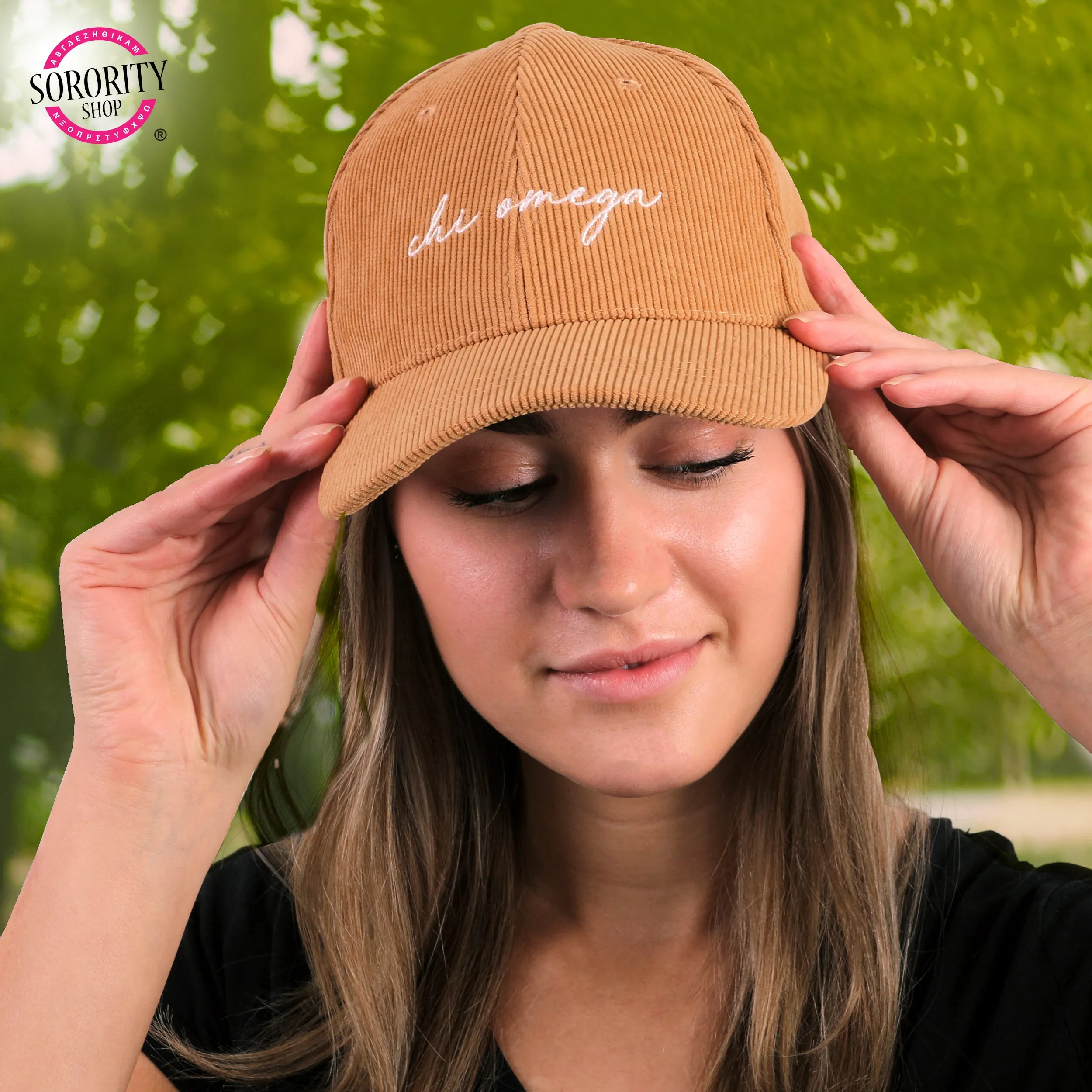 Sigma Kappa Baseball Hat - Embroidered SK Logo Baseball Cap