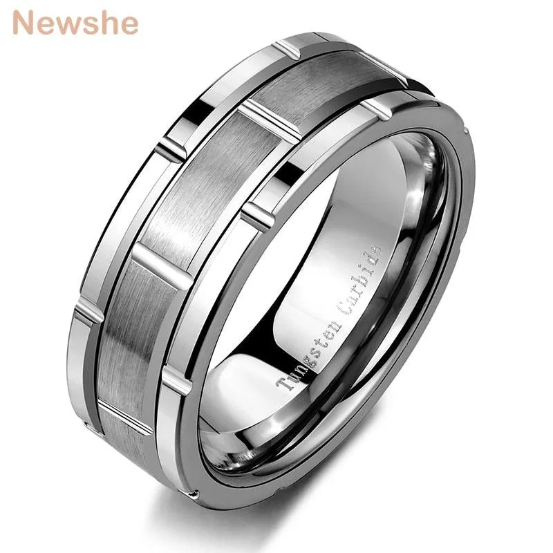 Simple Wedding Tungsten Men Ring