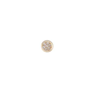 SINGLE FLORET STUD EARRING, GOLD