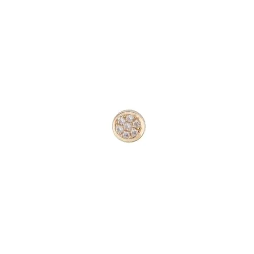 SINGLE FLORET STUD EARRING, GOLD