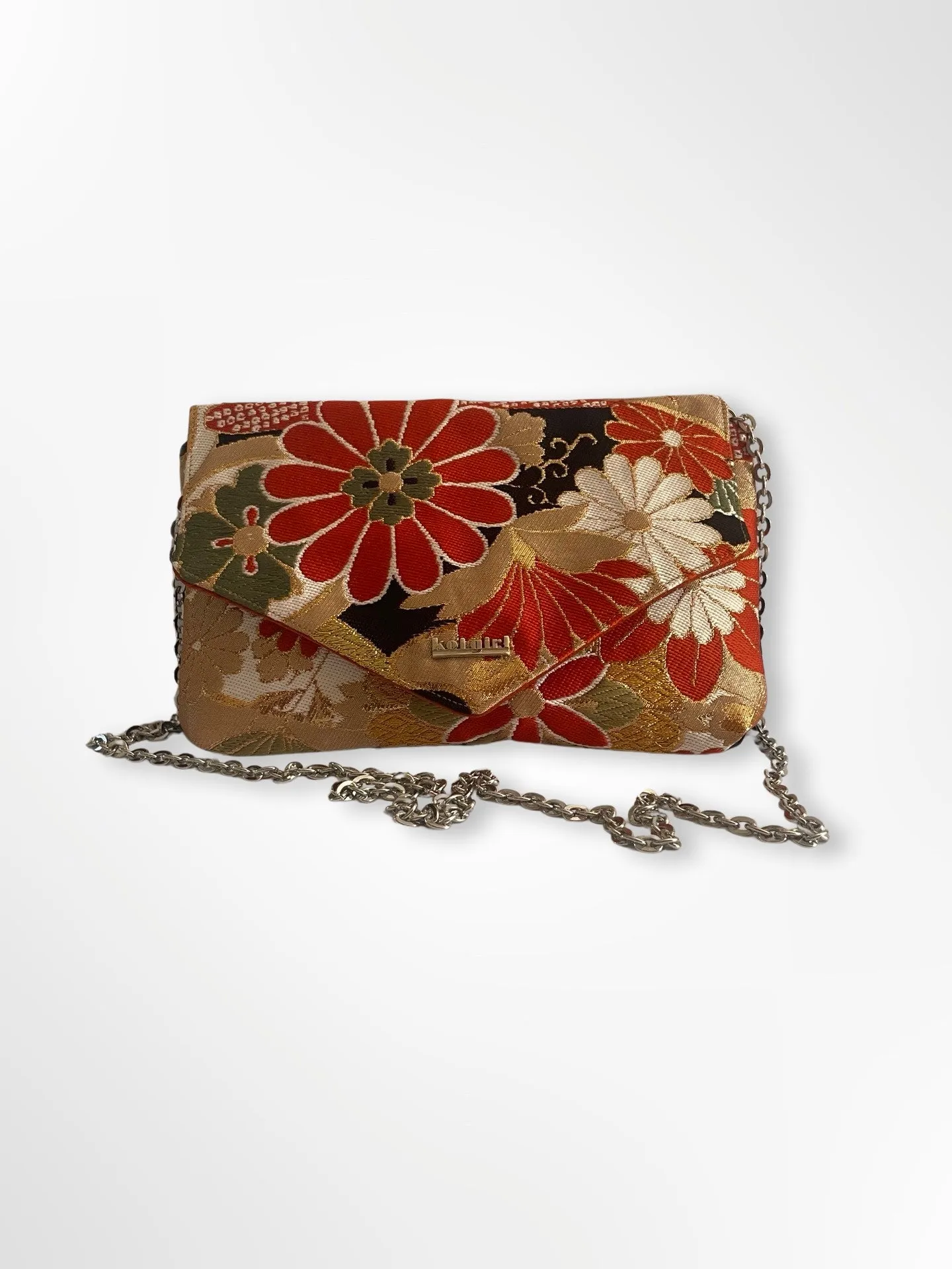 Spice Orange Kiku Clutch