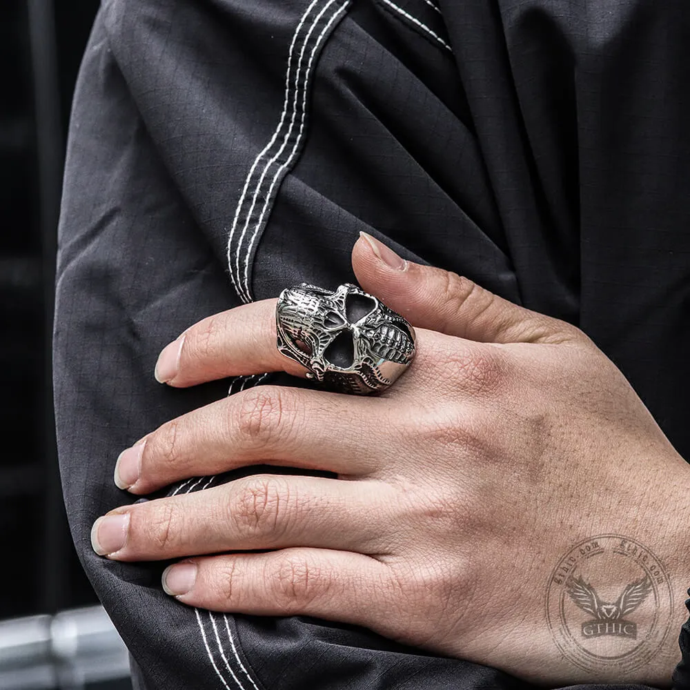 Steampunk Stainless Steel Skull Ring