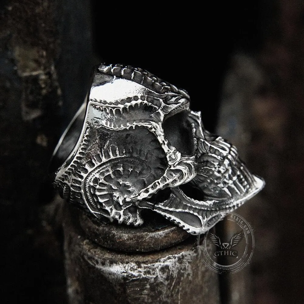 Steampunk Stainless Steel Skull Ring