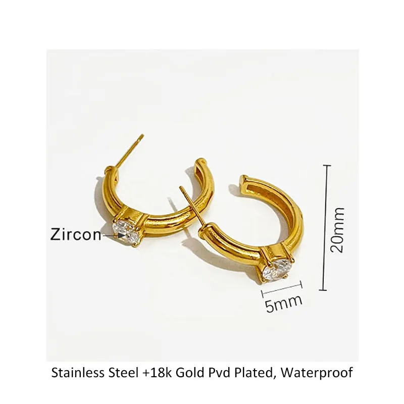 TEEK - Bold Thick Hoop Earrings