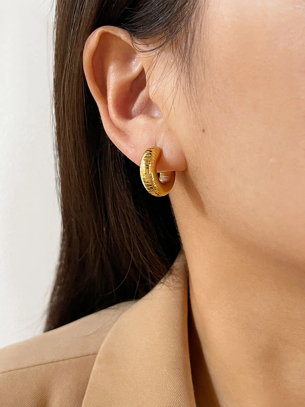 TEEK - Bold Thick Hoop Earrings