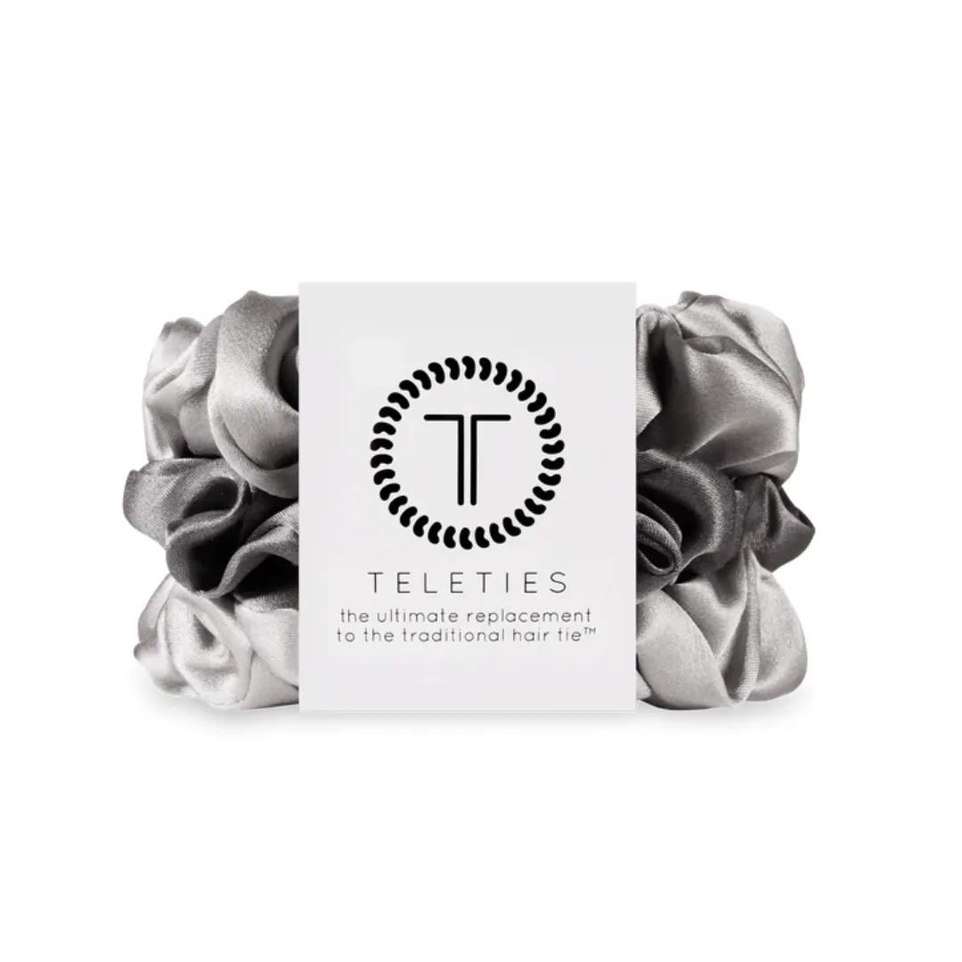 Teleties Small Silk Scrunchies - Set of 3