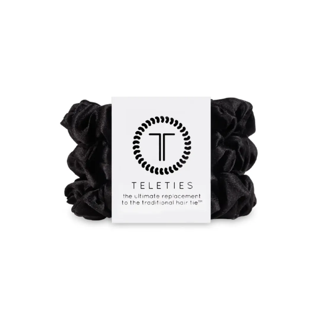 Teleties Small Silk Scrunchies - Set of 3