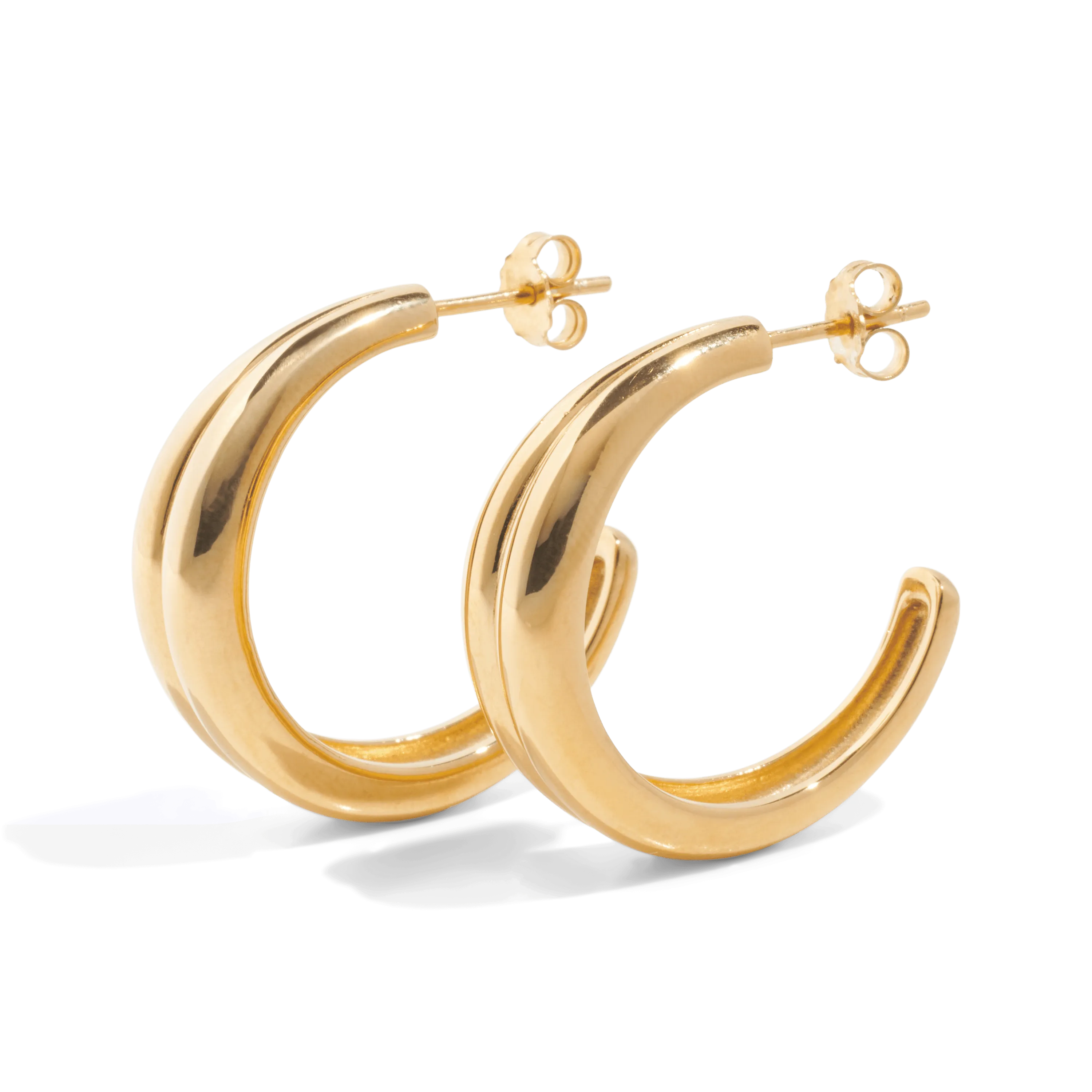 THE HARLOW HOOP L - 18k gold vermeil