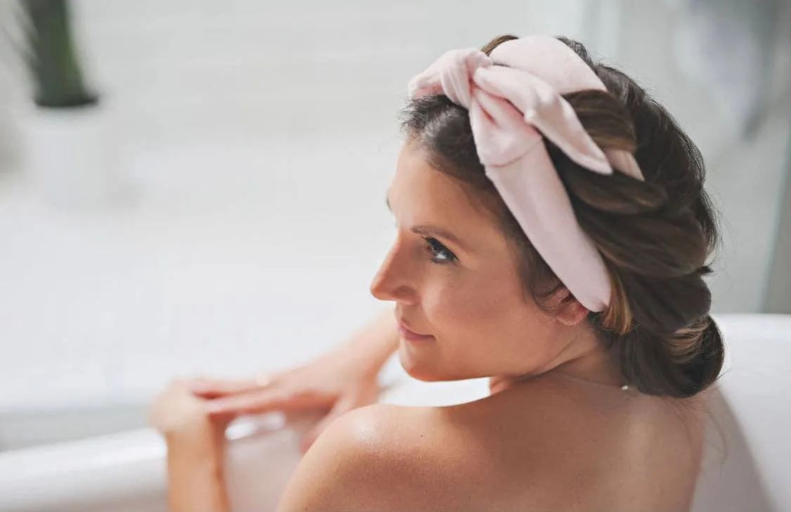 The Original Sway Heatless Curling Velour Ribbon | Hair Wrap: Ballet Pink