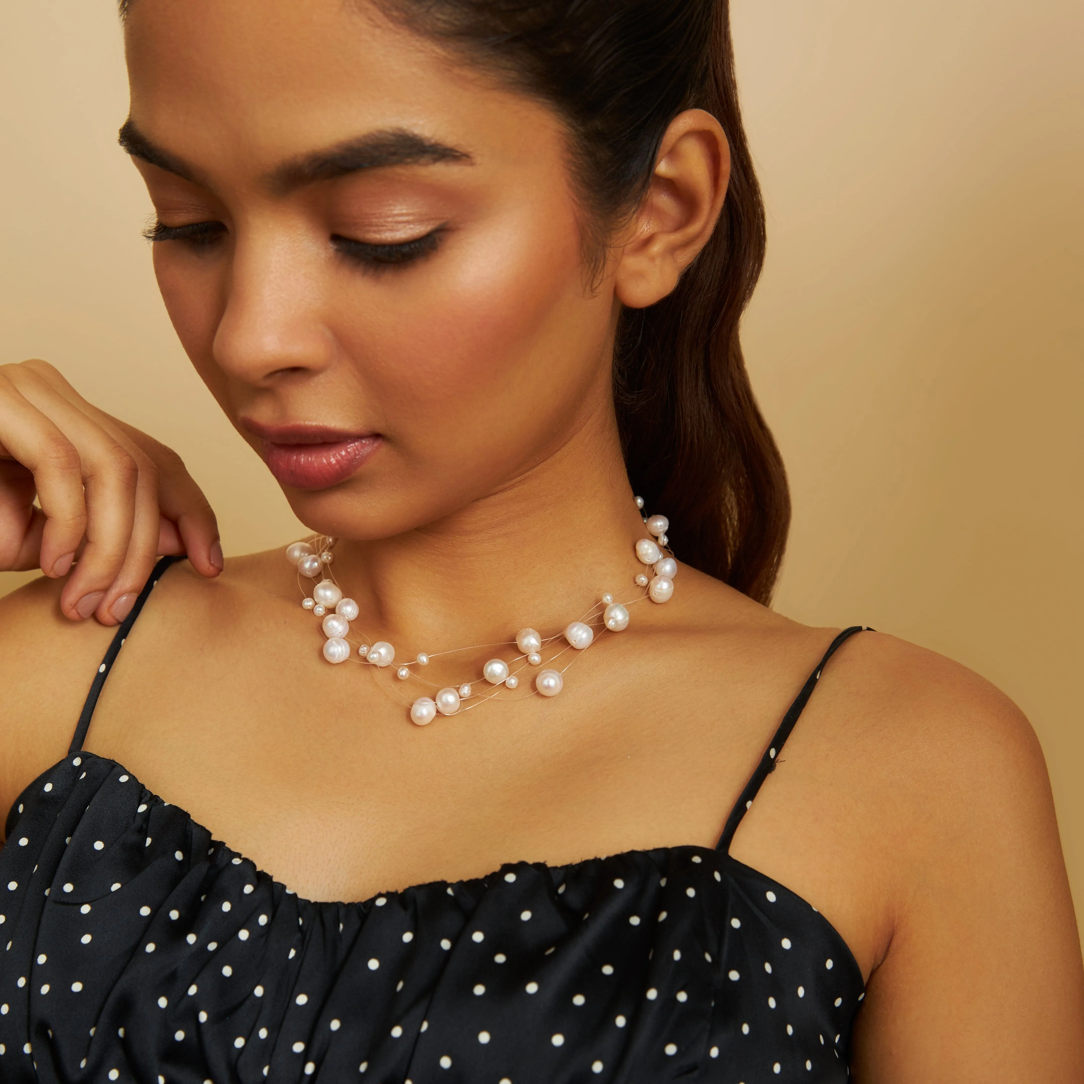 Trendy Pearl Necklace 174174